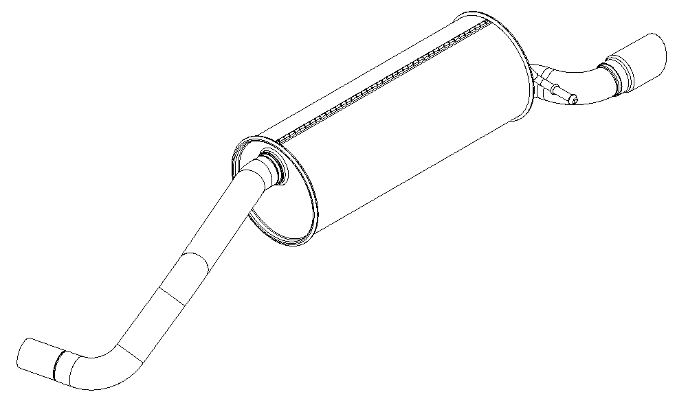 Rear Muffler (15588)