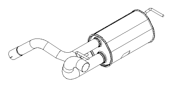 Rear Muffler (15751)