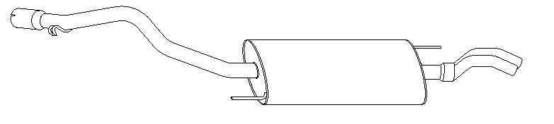 Rear Muffler (14541)