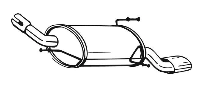 Rear Muffler (14304)