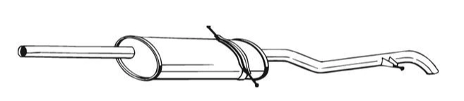 Rear Muffler (12362)