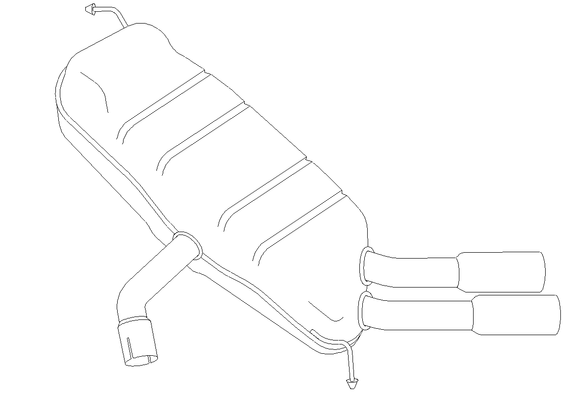 Rear Muffler (11443)