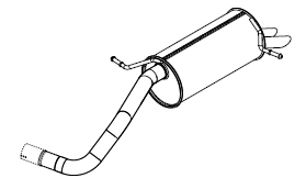 Rear Muffler (14494)