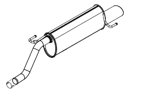 Rear Muffler (14427)