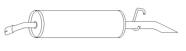 Rear Muffler (10662)