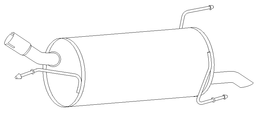 Rear Muffler (13982)