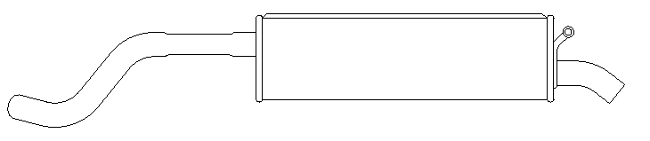 Rear Muffler (14588)