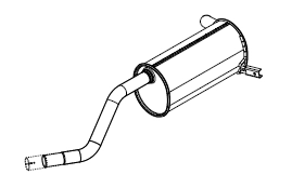 Rear Muffler (15212)