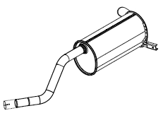 Rear Muffler (14025)