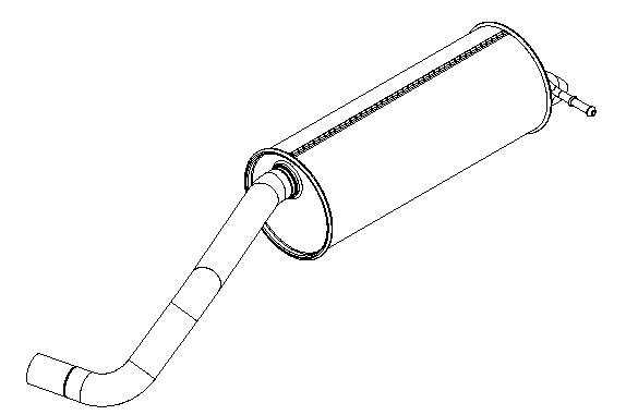 Rear Muffler (15583)