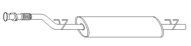 Centre Muffler (11078)