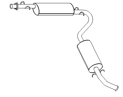 Rear Muffler (10093)