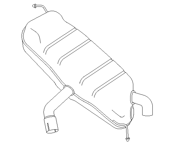 Rear Muffler (14609)