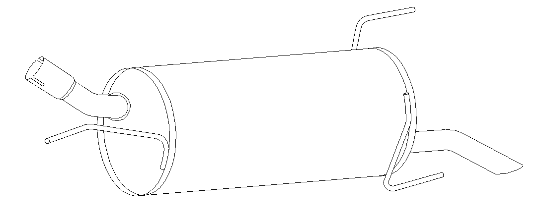 Rear Muffler (10628)