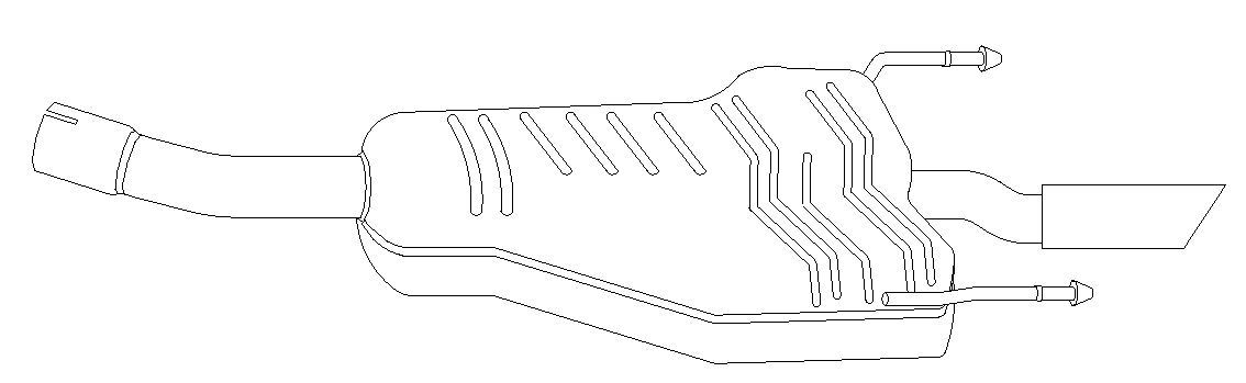 Rear Muffler (14081)