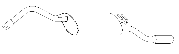 Rear Muffler (10856)