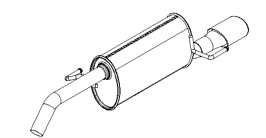 Rear Muffler (15331)