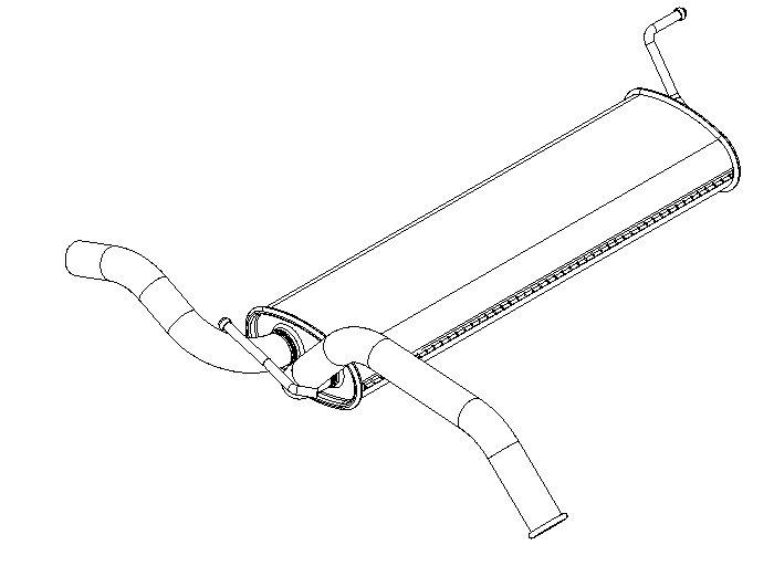 Rear Muffler (13906)