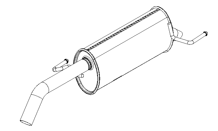 Rear Muffler (15330)