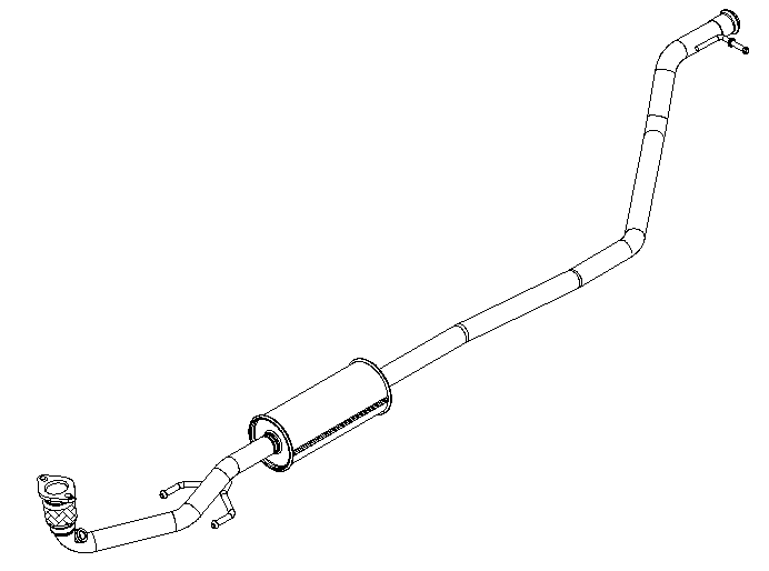 Front Muffler (15255)