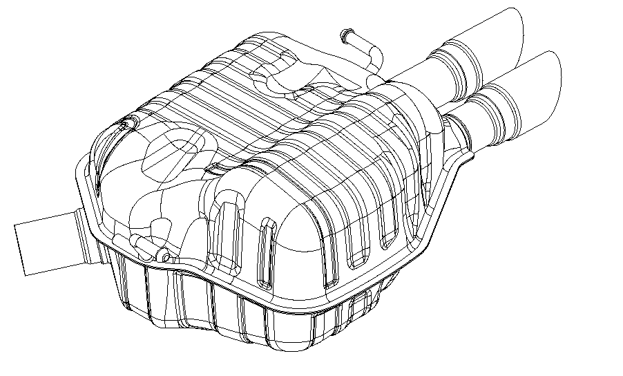 Rear Muffler (15695)