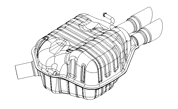Rear Muffler (15696)