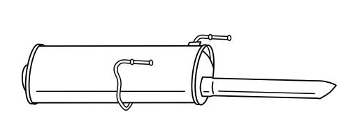 Rear Muffler (11129)