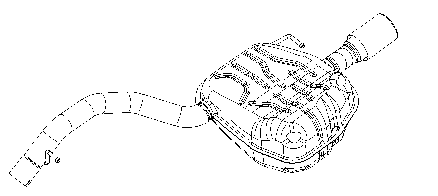 Rear Muffler (14696)