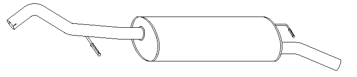 Rear Muffler (10210)