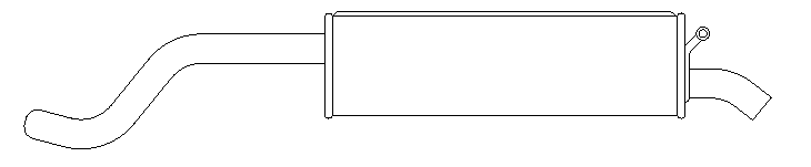 Rear Muffler (11358)