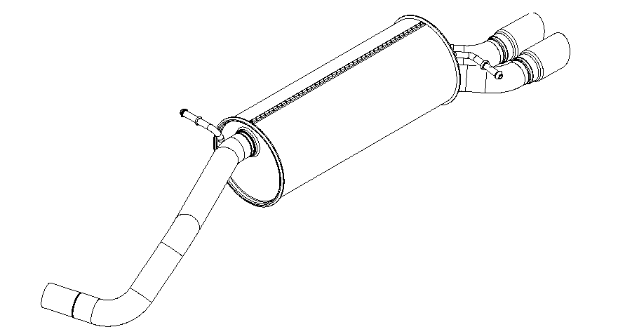 Rear Muffler (15593)
