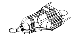 Rear Muffler (14222)