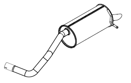 Rear Muffler (14495)