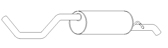 Rear Muffler (14582)