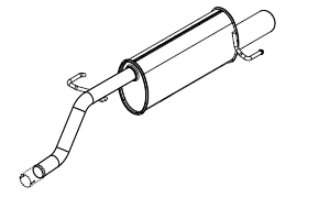 Rear Muffler (14428)
