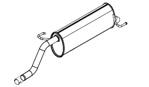 Rear Muffler (14423)