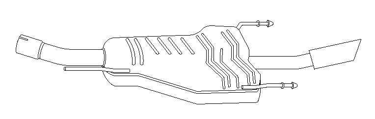 Rear Muffler (11302)