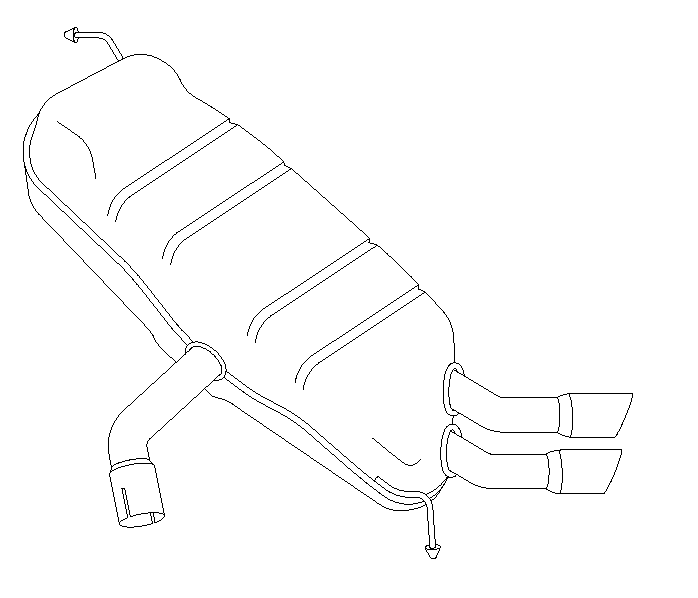 Rear Muffler (14618)