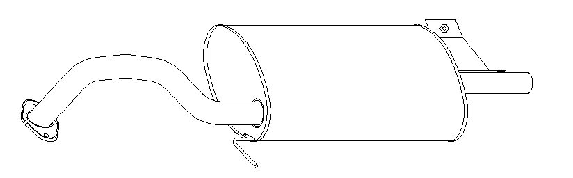 Rear Muffler (10879)