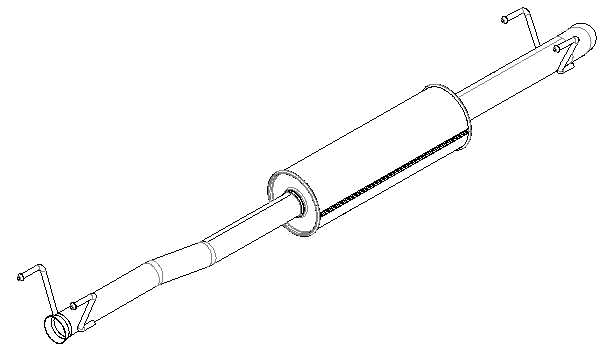 Centre Muffler (15655)