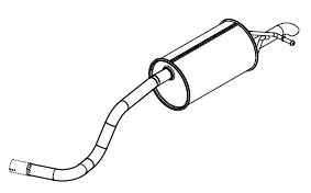 Rear Muffler (14553)