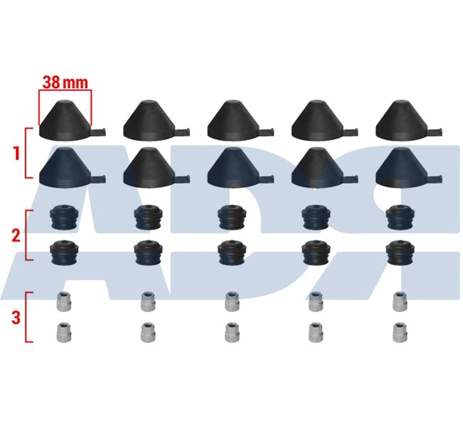 Repair Kit, brake caliper (17K12670)