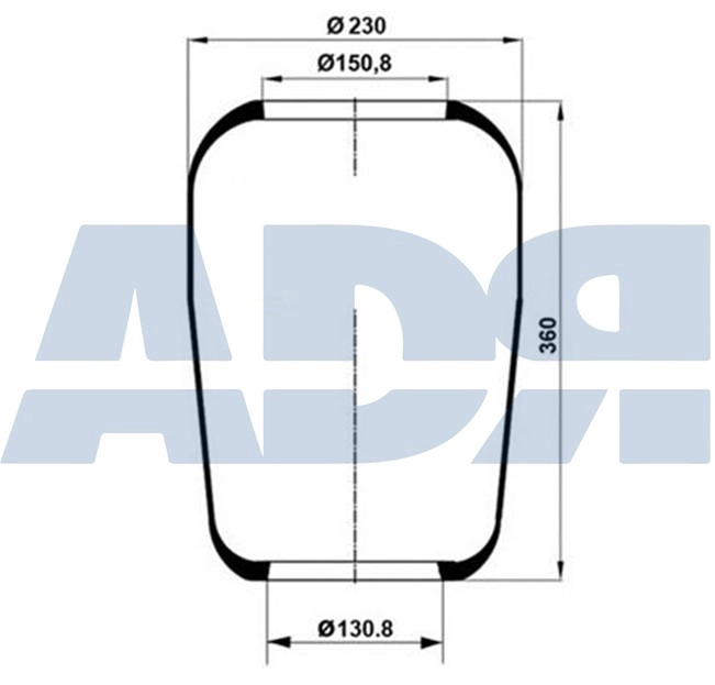 Bellow, air suspension (51081300)