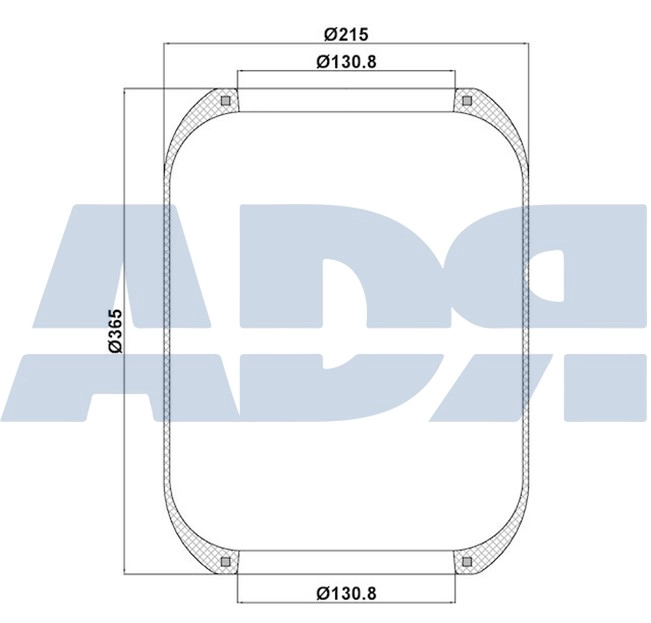 Bellow, air suspension (51551100)
