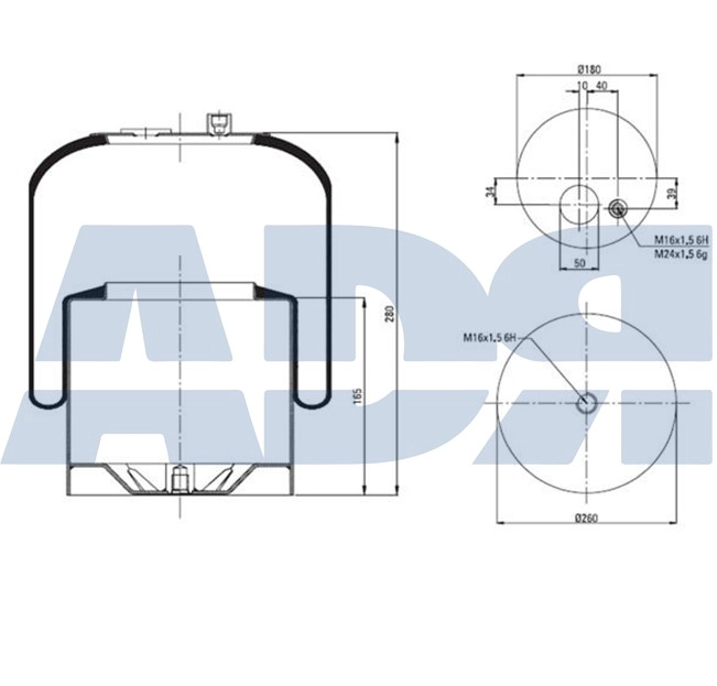 Bellow, air suspension (51307212)