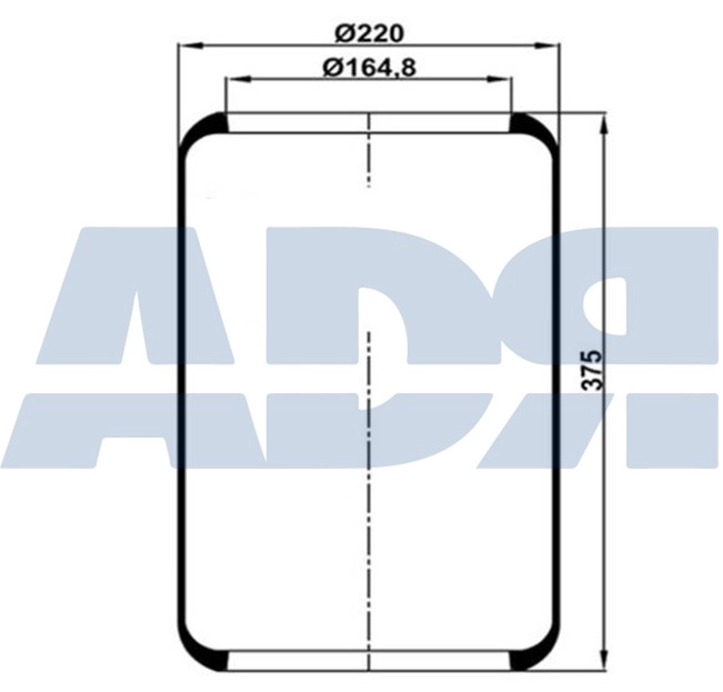 Bellow, air suspension (51817000)