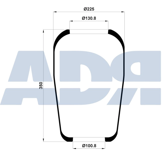 Bellow, air suspension (51159210)
