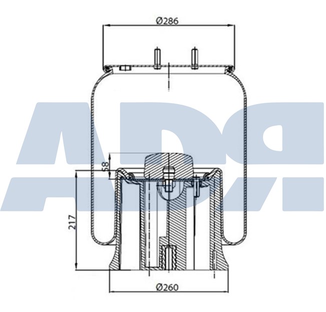 Bellow, air suspension (51181605)