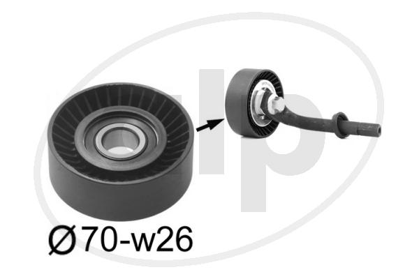 Tensioner Pulley, V-ribbed belt (ALP-005949)