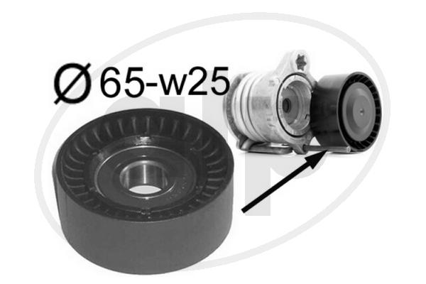 Tensioner Pulley, V-ribbed belt (ALP-005947)